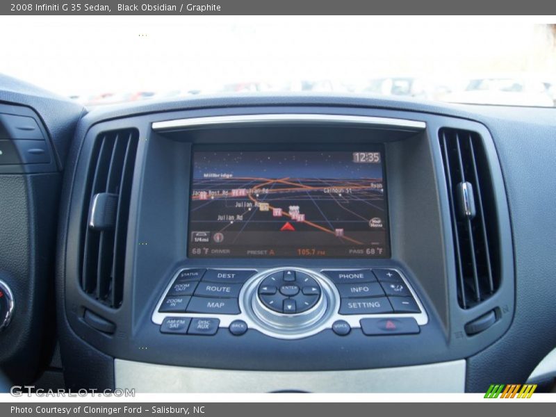 Black Obsidian / Graphite 2008 Infiniti G 35 Sedan