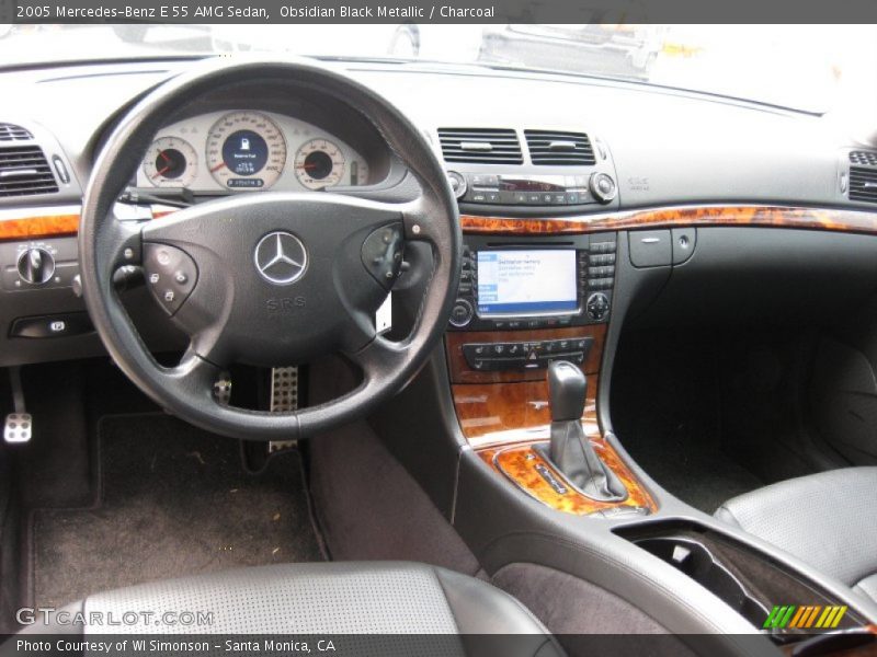 Obsidian Black Metallic / Charcoal 2005 Mercedes-Benz E 55 AMG Sedan