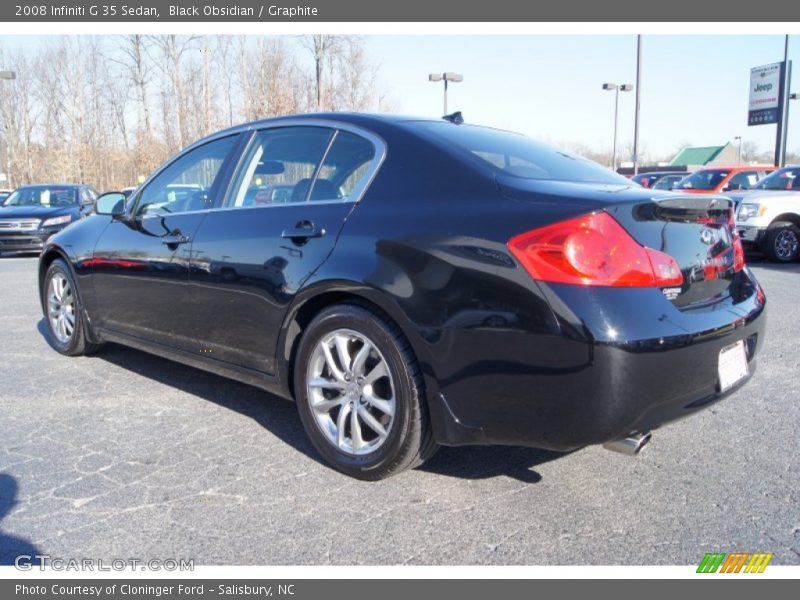 Black Obsidian / Graphite 2008 Infiniti G 35 Sedan