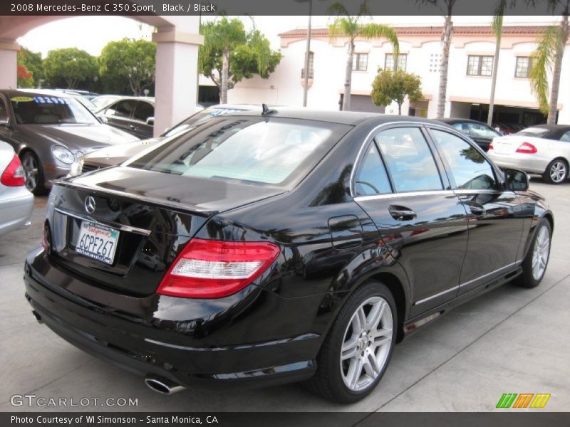 Black / Black 2008 Mercedes-Benz C 350 Sport