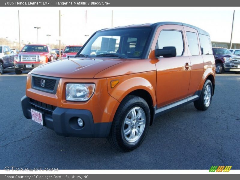 Tangerine Metallic / Black/Gray 2006 Honda Element EX-P