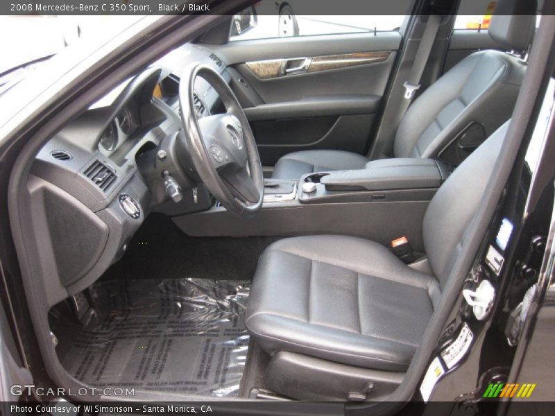 Black / Black 2008 Mercedes-Benz C 350 Sport
