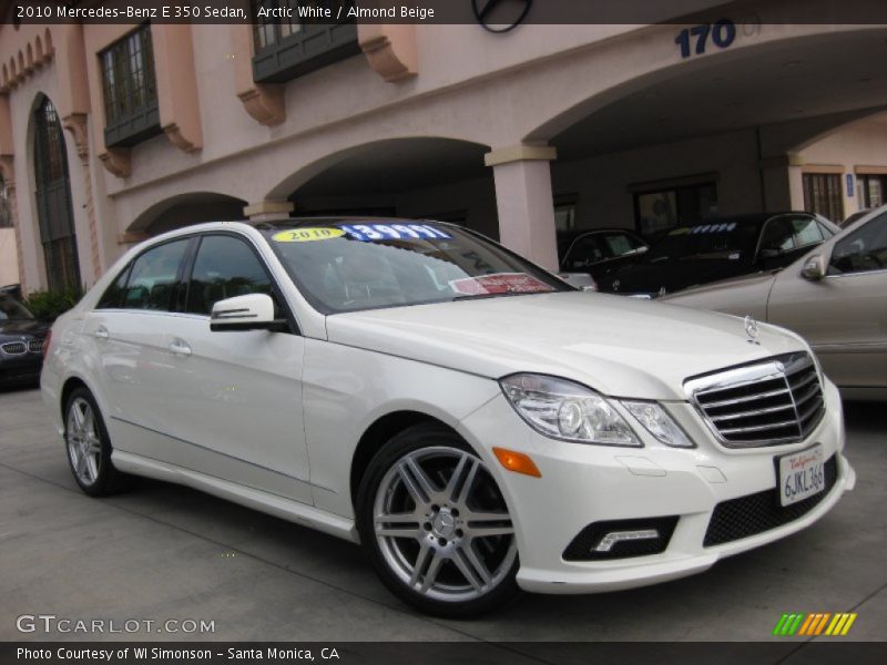 Arctic White / Almond Beige 2010 Mercedes-Benz E 350 Sedan