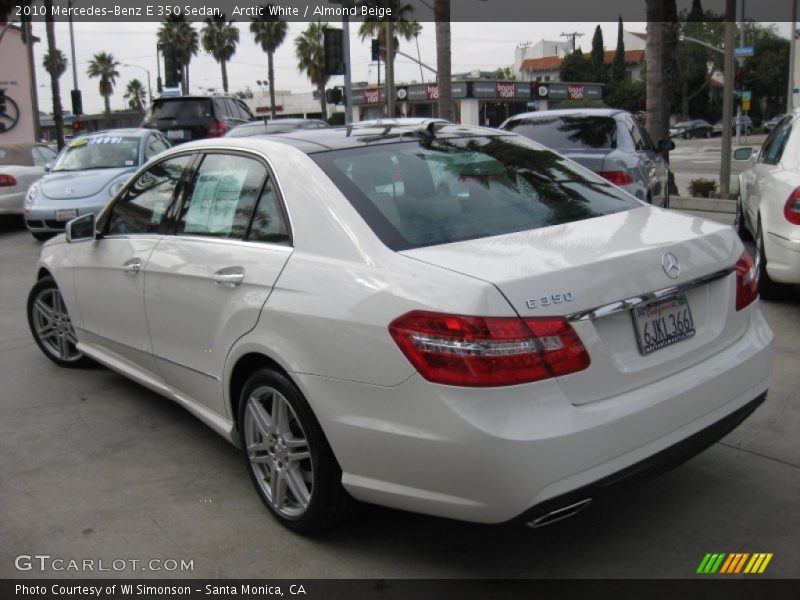 Arctic White / Almond Beige 2010 Mercedes-Benz E 350 Sedan