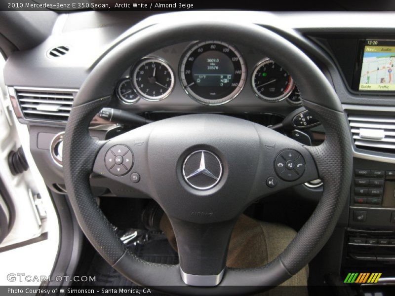 Arctic White / Almond Beige 2010 Mercedes-Benz E 350 Sedan