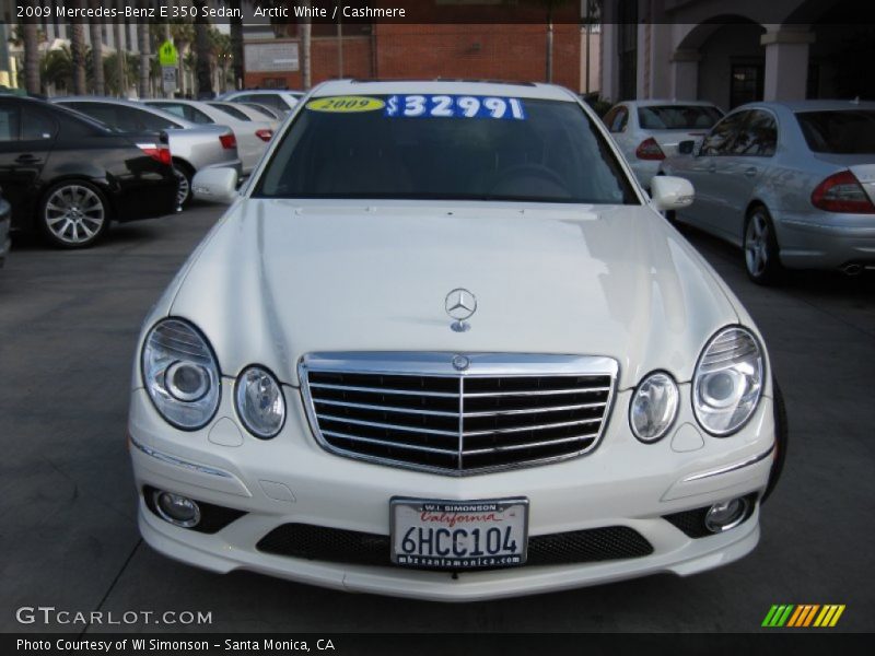 Arctic White / Cashmere 2009 Mercedes-Benz E 350 Sedan