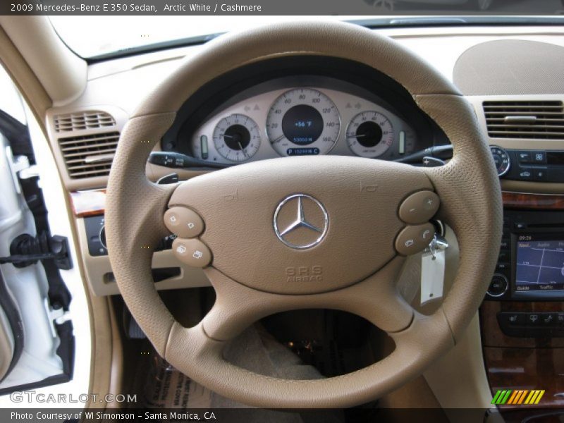 Arctic White / Cashmere 2009 Mercedes-Benz E 350 Sedan