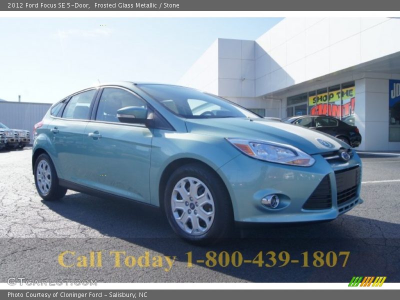 Frosted Glass Metallic / Stone 2012 Ford Focus SE 5-Door