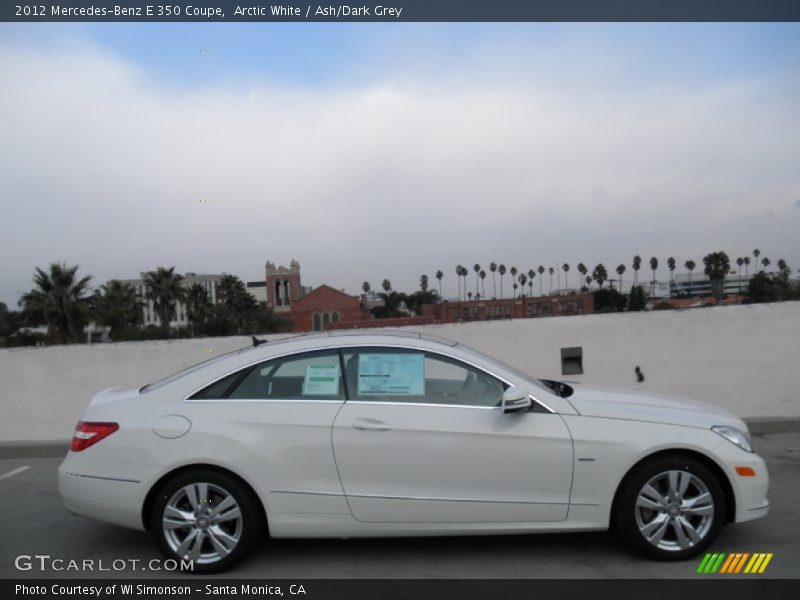 Arctic White / Ash/Dark Grey 2012 Mercedes-Benz E 350 Coupe