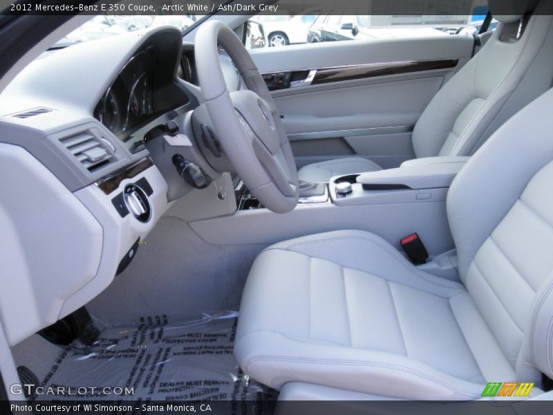 Arctic White / Ash/Dark Grey 2012 Mercedes-Benz E 350 Coupe