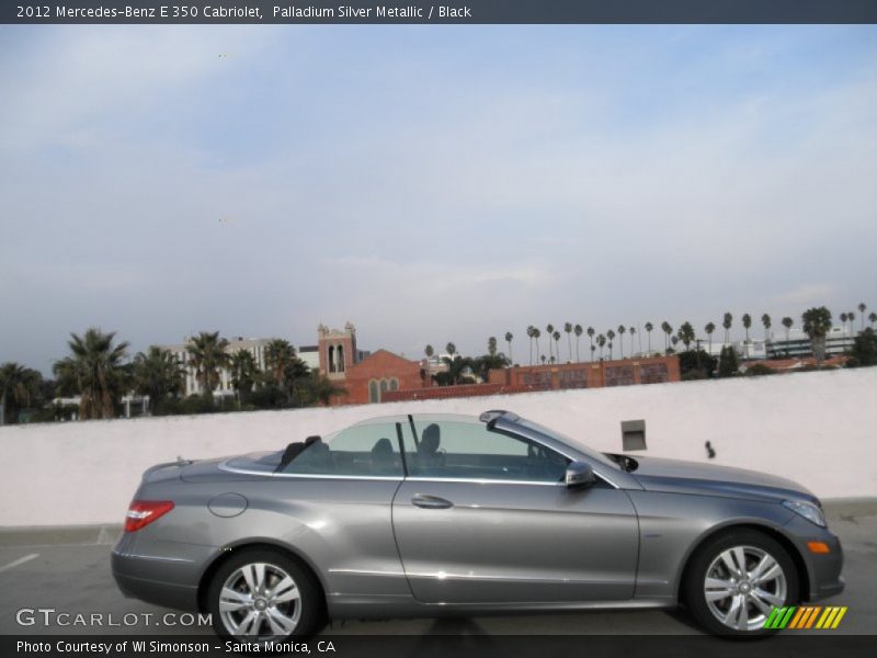 Palladium Silver Metallic / Black 2012 Mercedes-Benz E 350 Cabriolet