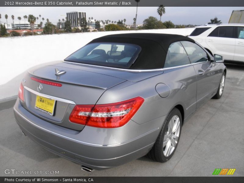 Palladium Silver Metallic / Black 2012 Mercedes-Benz E 350 Cabriolet