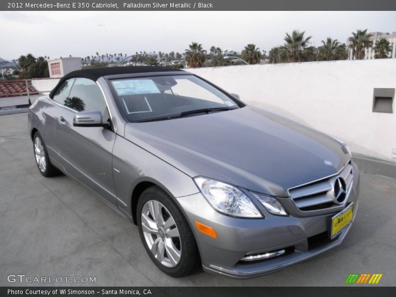 Palladium Silver Metallic / Black 2012 Mercedes-Benz E 350 Cabriolet