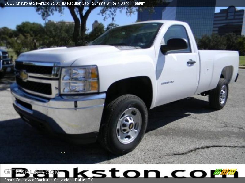 Summit White / Dark Titanium 2011 Chevrolet Silverado 2500HD Regular Cab