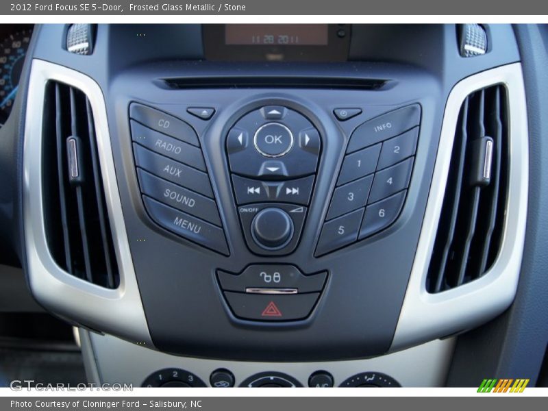 Frosted Glass Metallic / Stone 2012 Ford Focus SE 5-Door
