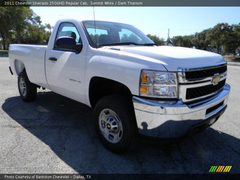 Summit White / Dark Titanium 2011 Chevrolet Silverado 2500HD Regular Cab