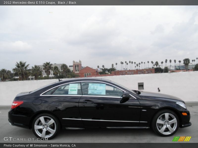 Black / Black 2012 Mercedes-Benz E 550 Coupe