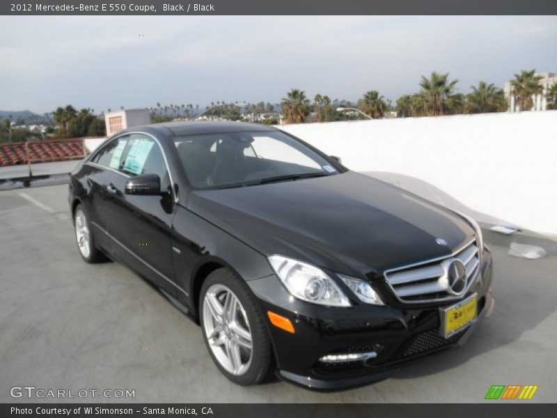 Black / Black 2012 Mercedes-Benz E 550 Coupe