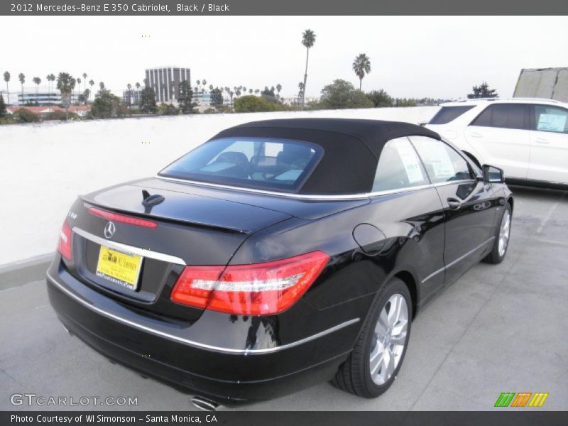 Black / Black 2012 Mercedes-Benz E 350 Cabriolet