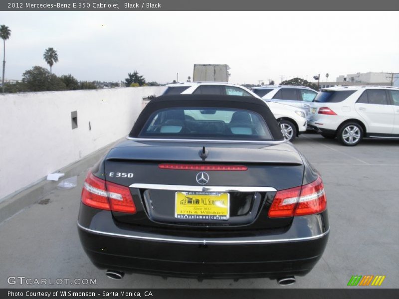 Black / Black 2012 Mercedes-Benz E 350 Cabriolet
