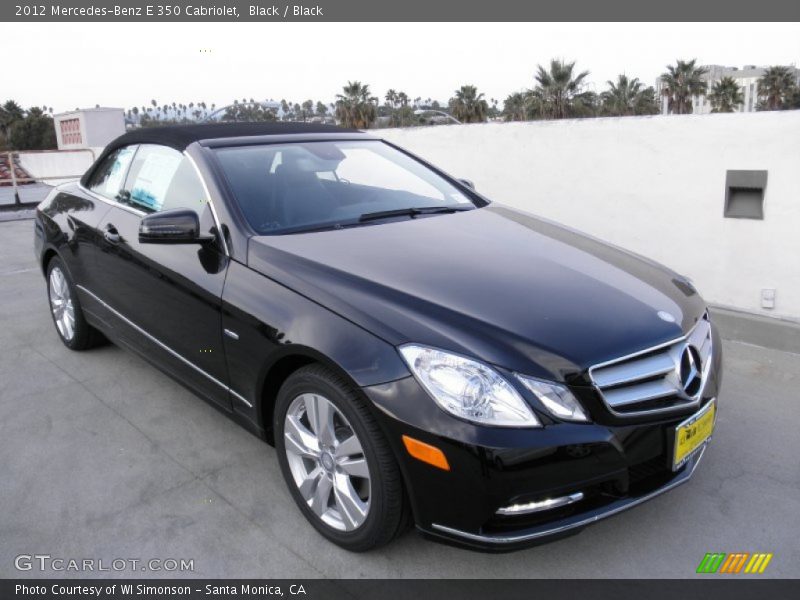 Black / Black 2012 Mercedes-Benz E 350 Cabriolet