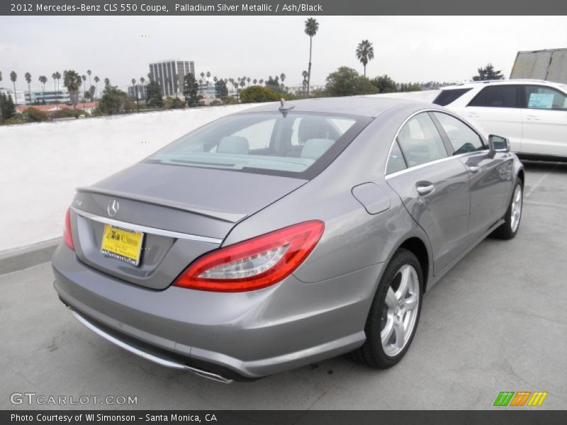 Palladium Silver Metallic / Ash/Black 2012 Mercedes-Benz CLS 550 Coupe