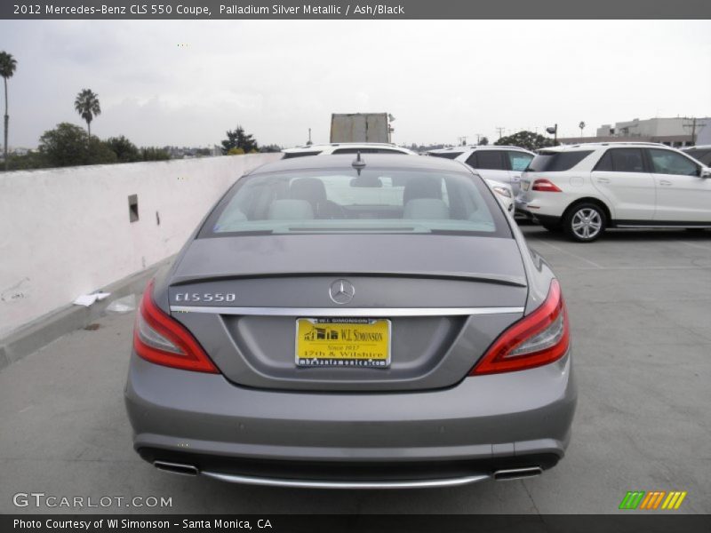 Palladium Silver Metallic / Ash/Black 2012 Mercedes-Benz CLS 550 Coupe