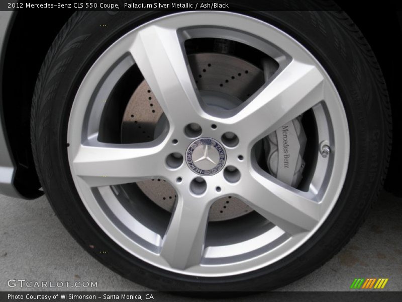 Palladium Silver Metallic / Ash/Black 2012 Mercedes-Benz CLS 550 Coupe