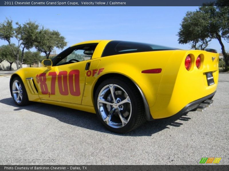 Velocity Yellow / Cashmere 2011 Chevrolet Corvette Grand Sport Coupe