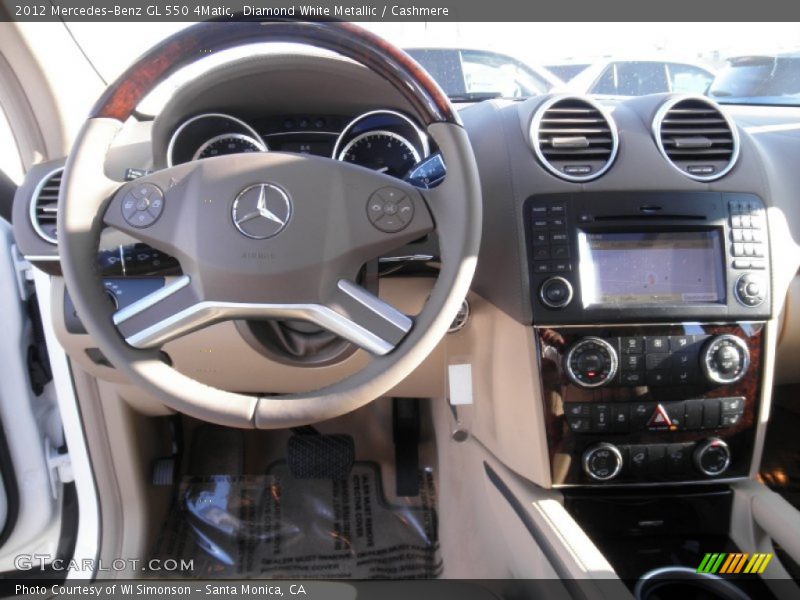 Diamond White Metallic / Cashmere 2012 Mercedes-Benz GL 550 4Matic