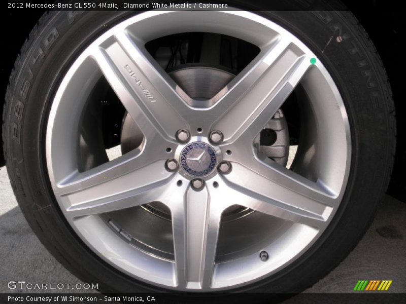 Diamond White Metallic / Cashmere 2012 Mercedes-Benz GL 550 4Matic