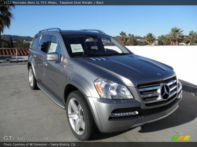 Paladium Silver Metallic / Black 2012 Mercedes-Benz GL 550 4Matic