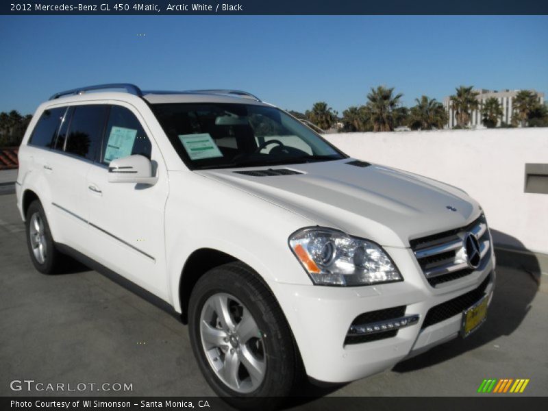 Arctic White / Black 2012 Mercedes-Benz GL 450 4Matic