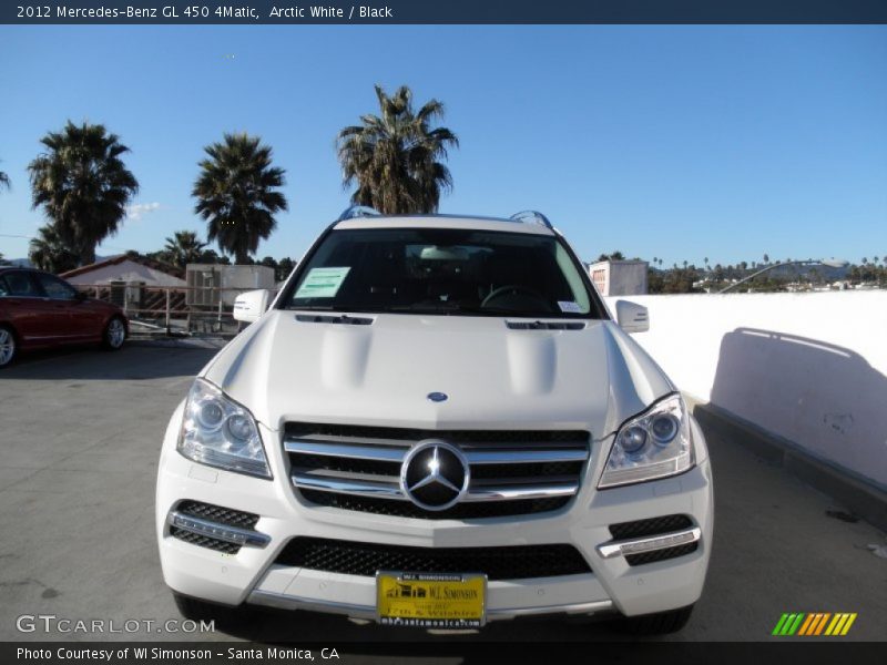 Arctic White / Black 2012 Mercedes-Benz GL 450 4Matic