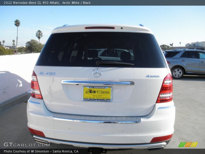 Arctic White / Black 2012 Mercedes-Benz GL 450 4Matic