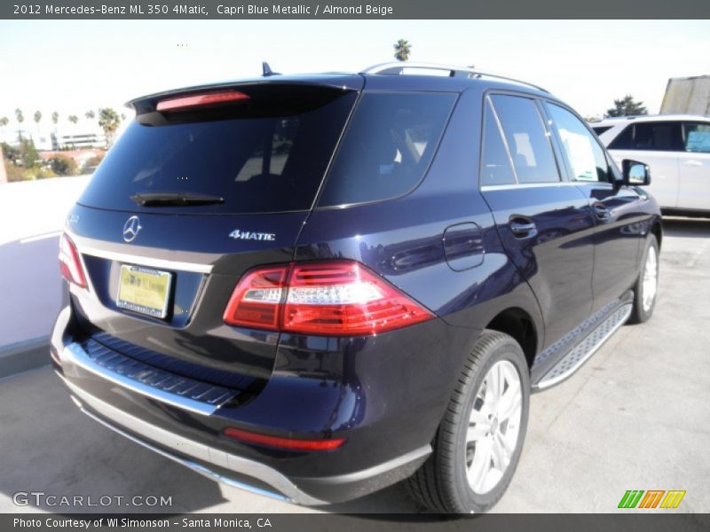 Capri Blue Metallic / Almond Beige 2012 Mercedes-Benz ML 350 4Matic