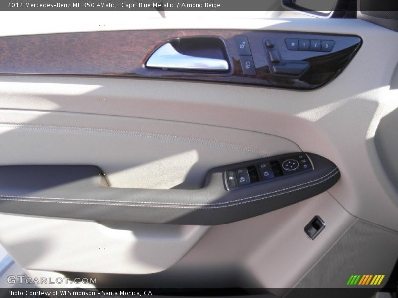 Capri Blue Metallic / Almond Beige 2012 Mercedes-Benz ML 350 4Matic
