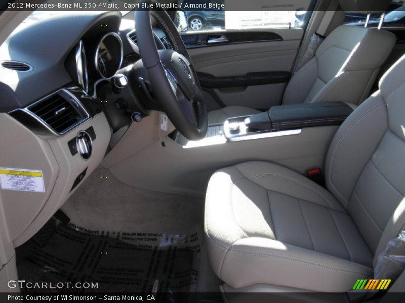 Capri Blue Metallic / Almond Beige 2012 Mercedes-Benz ML 350 4Matic
