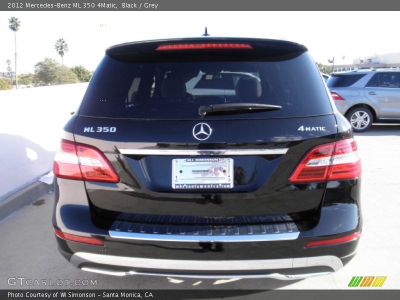 Black / Grey 2012 Mercedes-Benz ML 350 4Matic