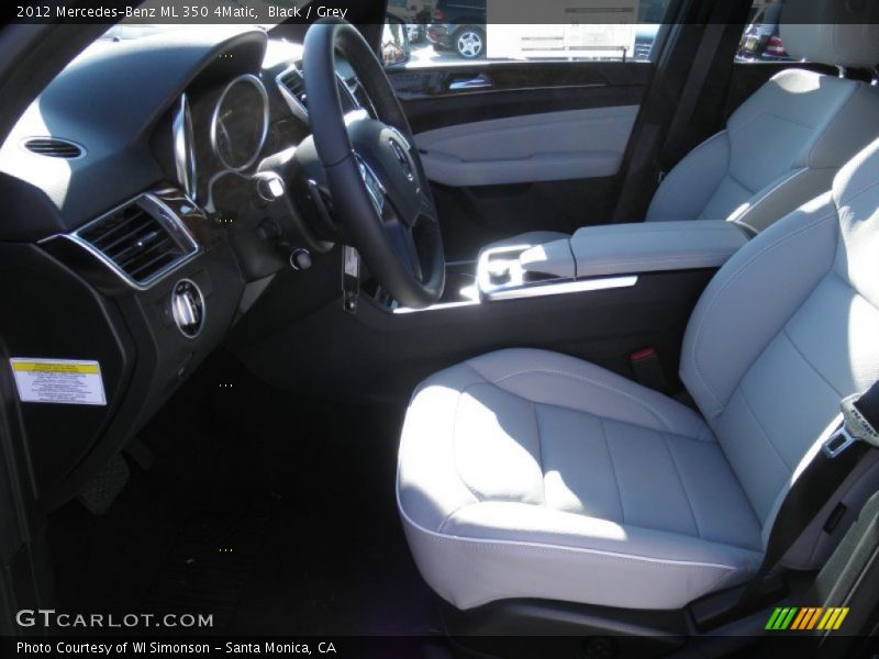 Black / Grey 2012 Mercedes-Benz ML 350 4Matic