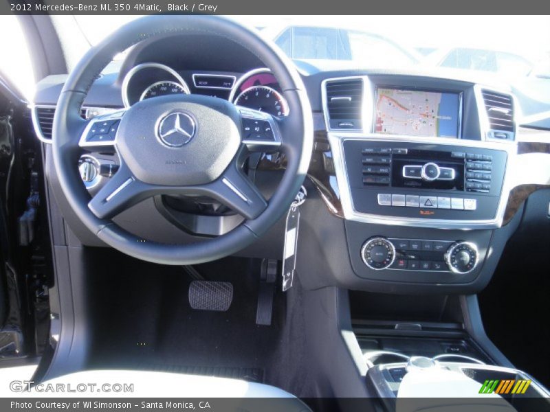 Black / Grey 2012 Mercedes-Benz ML 350 4Matic