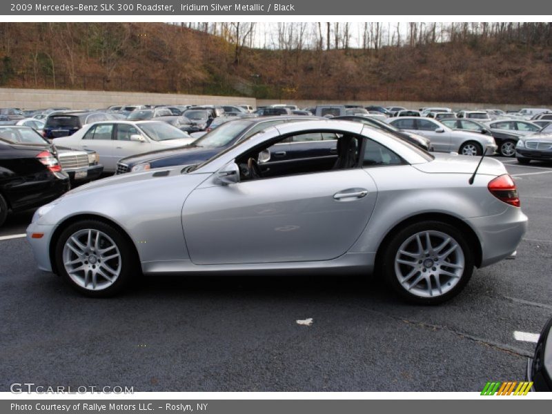 Iridium Silver Metallic / Black 2009 Mercedes-Benz SLK 300 Roadster