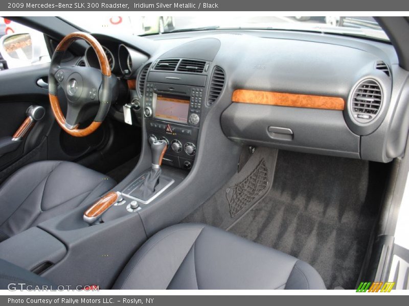 Iridium Silver Metallic / Black 2009 Mercedes-Benz SLK 300 Roadster