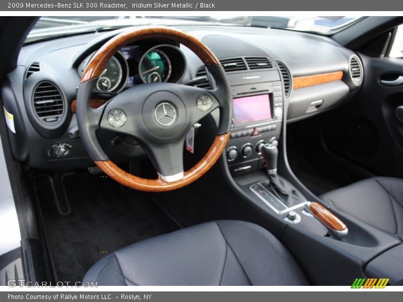 Iridium Silver Metallic / Black 2009 Mercedes-Benz SLK 300 Roadster