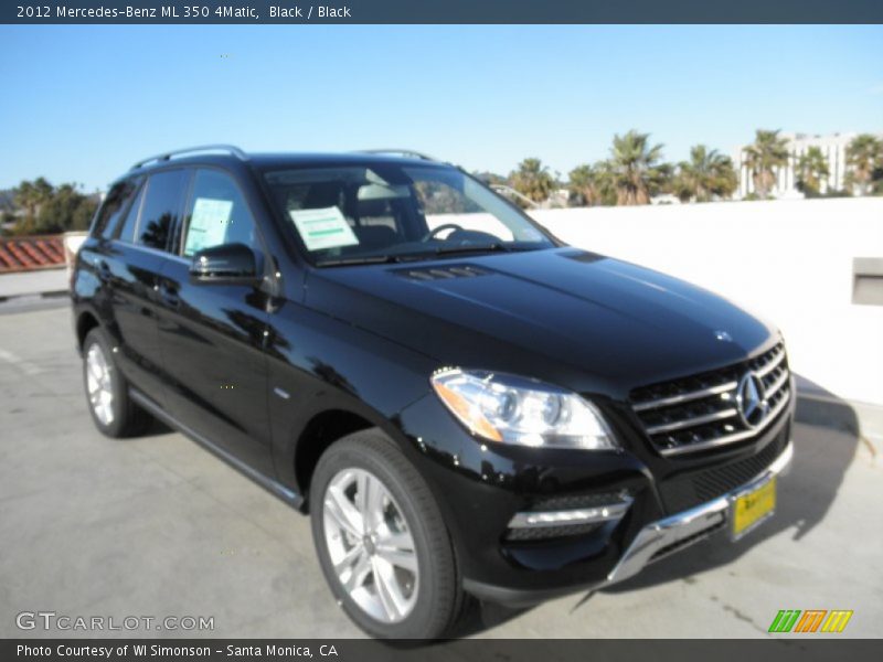 Black / Black 2012 Mercedes-Benz ML 350 4Matic
