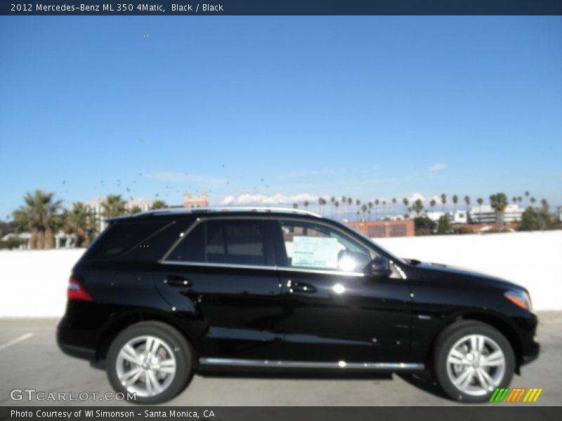 Black / Black 2012 Mercedes-Benz ML 350 4Matic