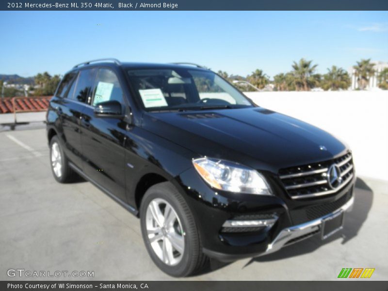 Black / Almond Beige 2012 Mercedes-Benz ML 350 4Matic