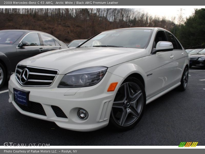 Arctic White / Black AMG Premium Leather 2009 Mercedes-Benz C 63 AMG