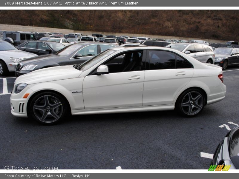 Arctic White / Black AMG Premium Leather 2009 Mercedes-Benz C 63 AMG