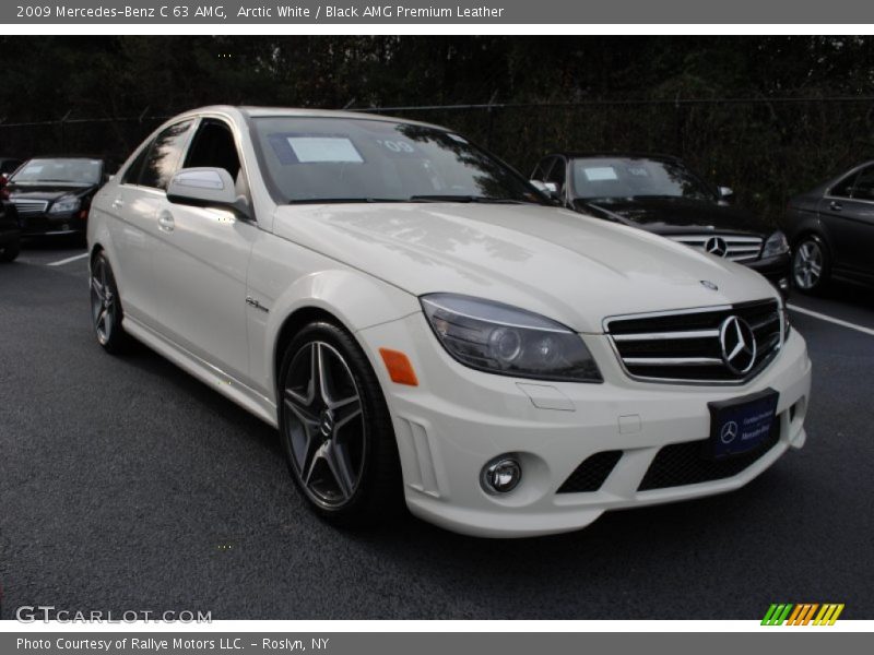 Arctic White / Black AMG Premium Leather 2009 Mercedes-Benz C 63 AMG